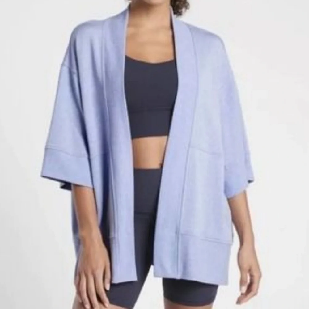 ATHLETA Baby Blue Wrap Cardigan - Picture 1 of 5